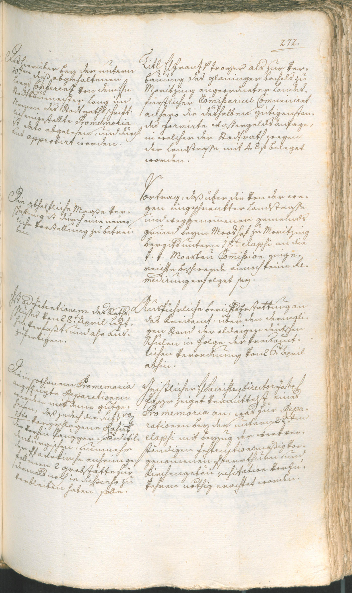 Archivio Storico della Città di Bolzano - BOhisto protocollo consiliare 1774/77 