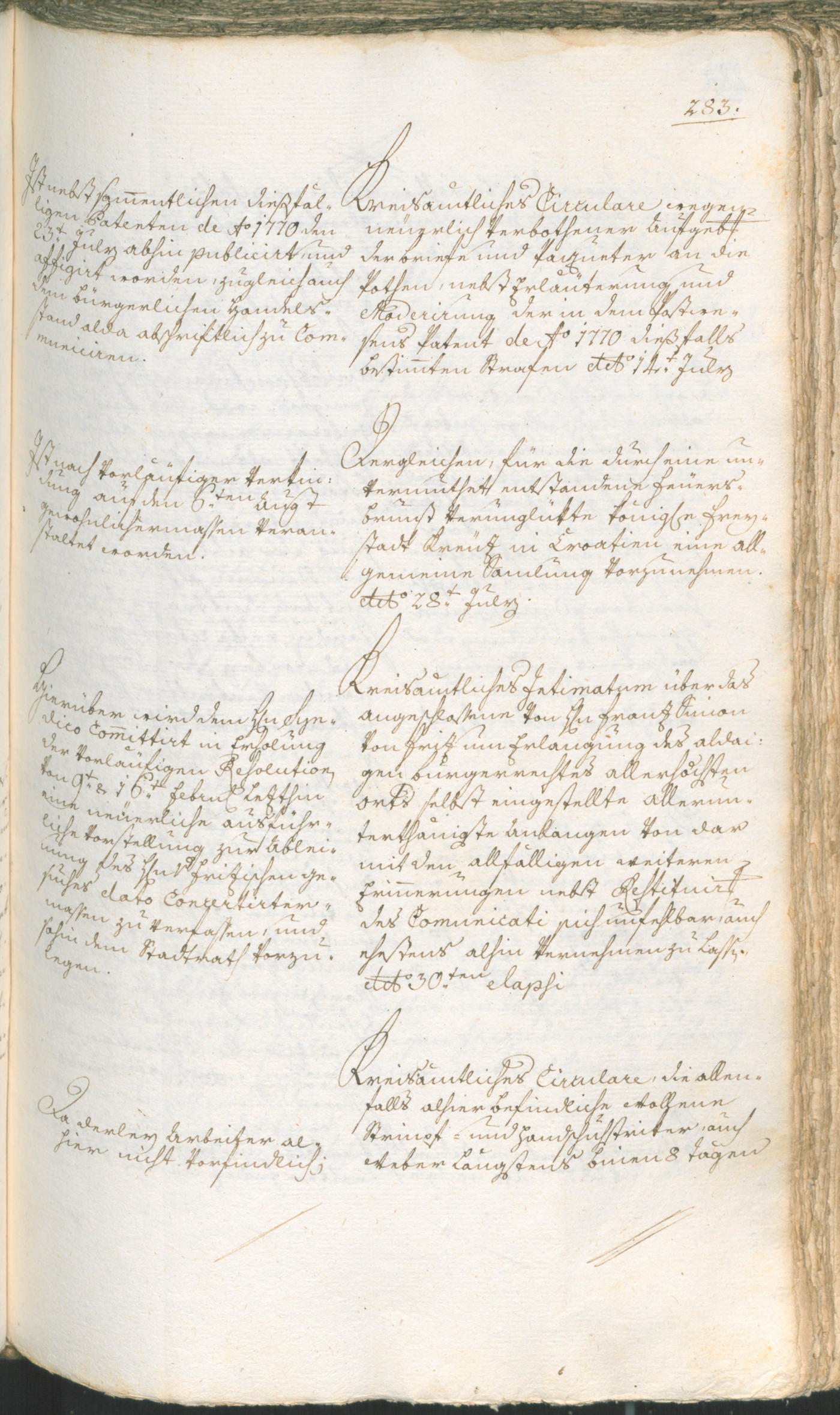 Archivio Storico della Città di Bolzano - BOhisto protocollo consiliare 1774/77 