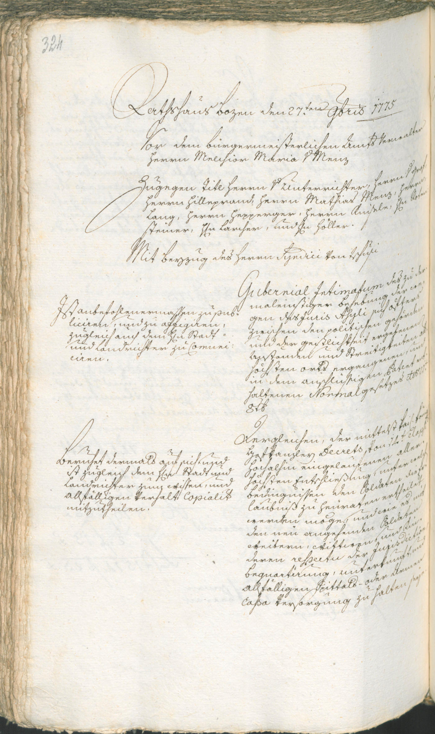 Civic Archives of Bozen-Bolzano - BOhisto Ratsprotokoll 1774/77 