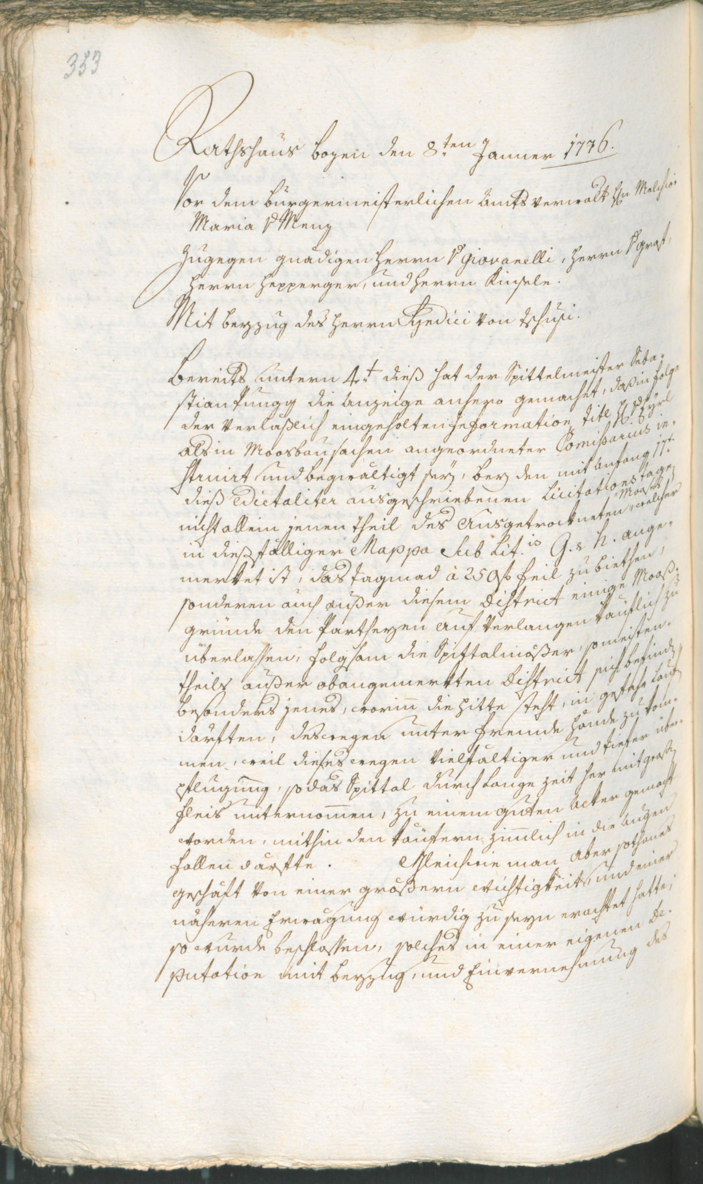 Civic Archives of Bozen-Bolzano - BOhisto Ratsprotokoll 1774/77 