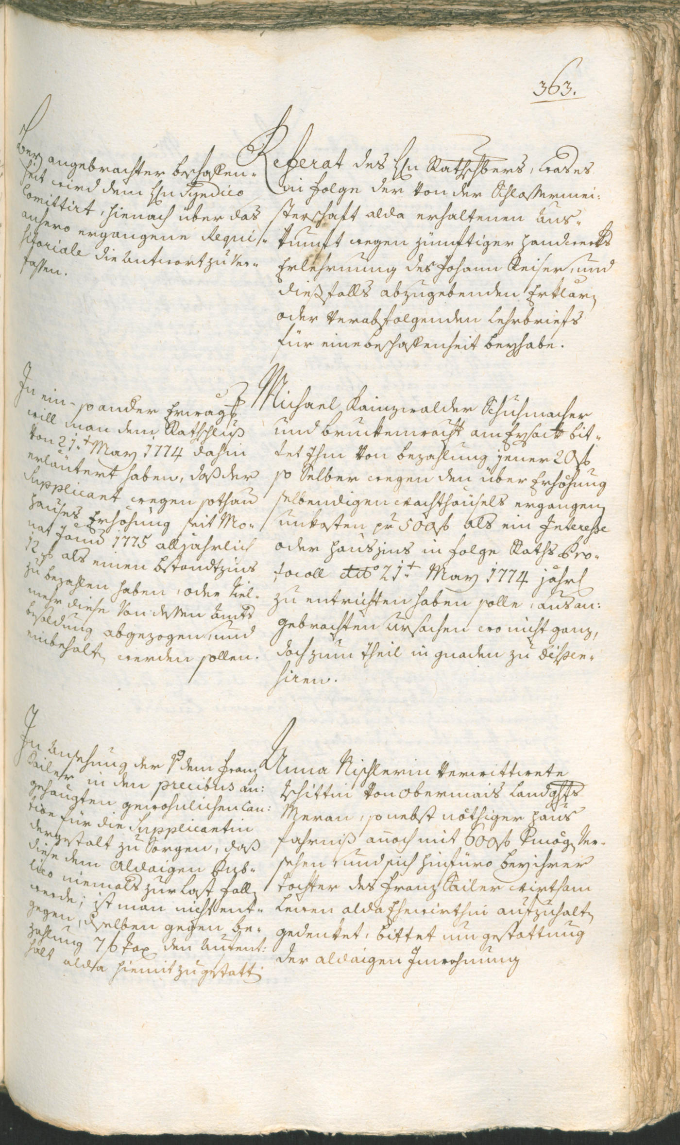 Archivio Storico della Città di Bolzano - BOhisto protocollo consiliare 1774/77 