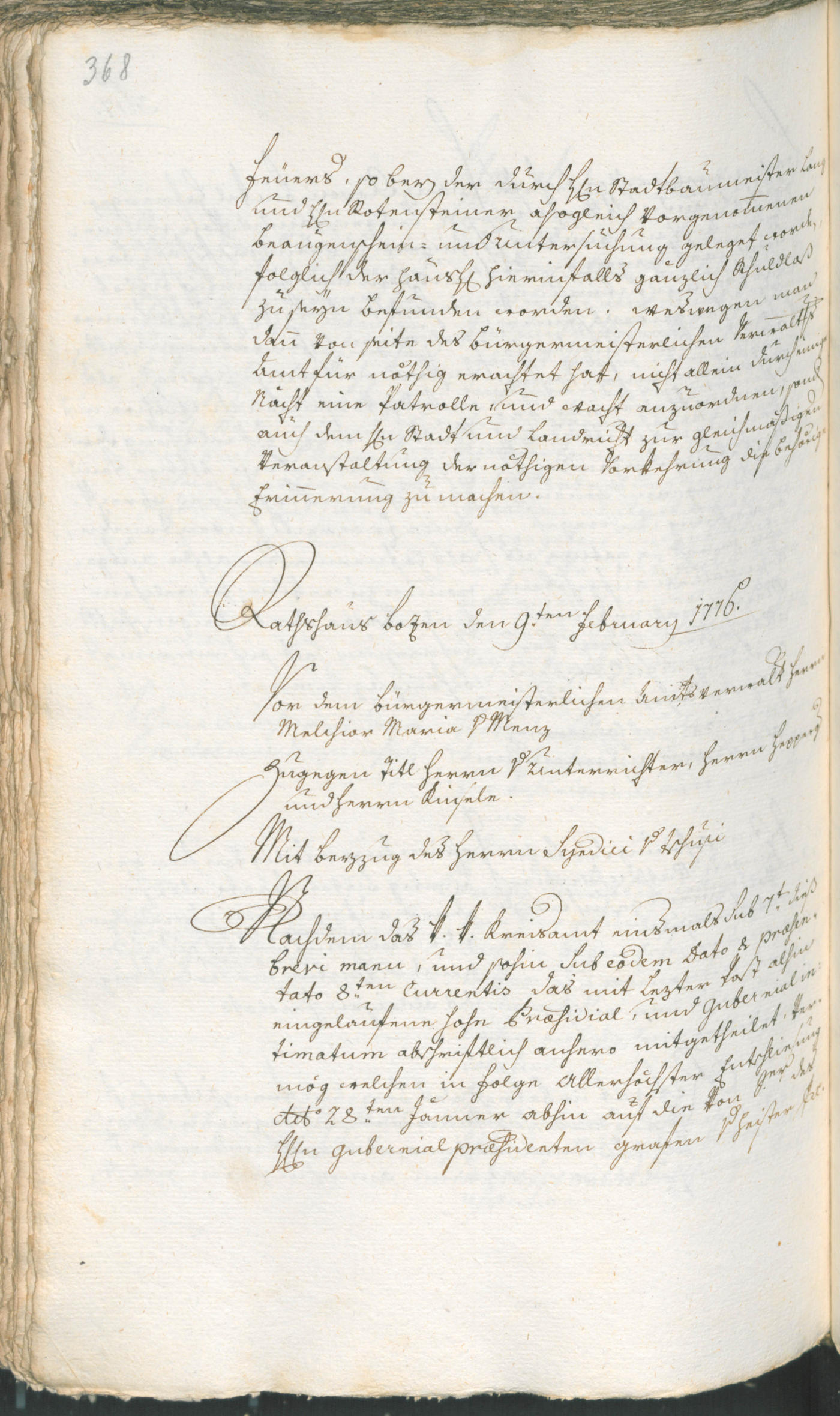 Archivio Storico della Città di Bolzano - BOhisto protocollo consiliare 1774/77 