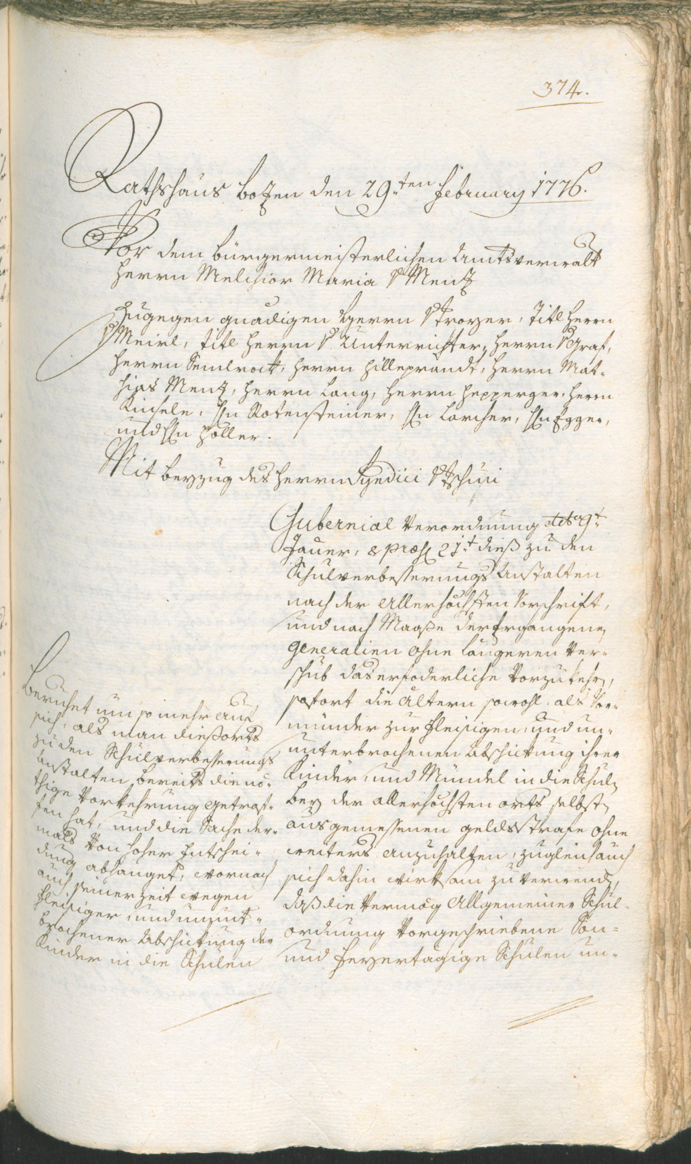 Archivio Storico della Città di Bolzano - BOhisto protocollo consiliare 1774/77 