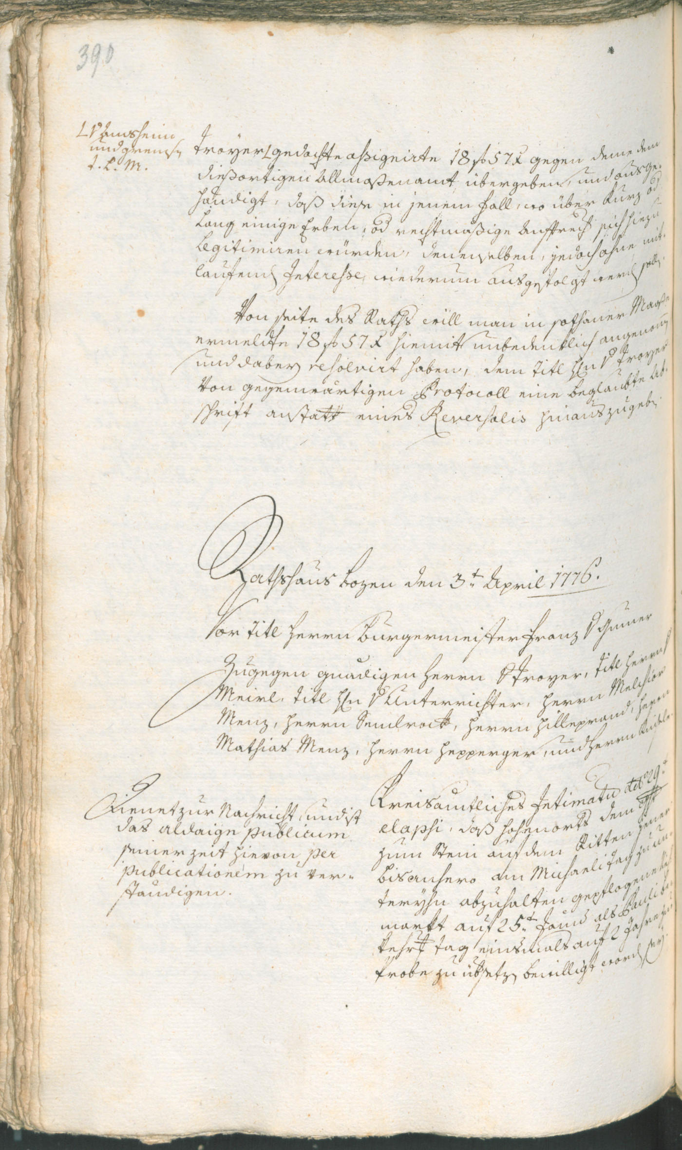 Archivio Storico della Città di Bolzano - BOhisto protocollo consiliare 1774/77 