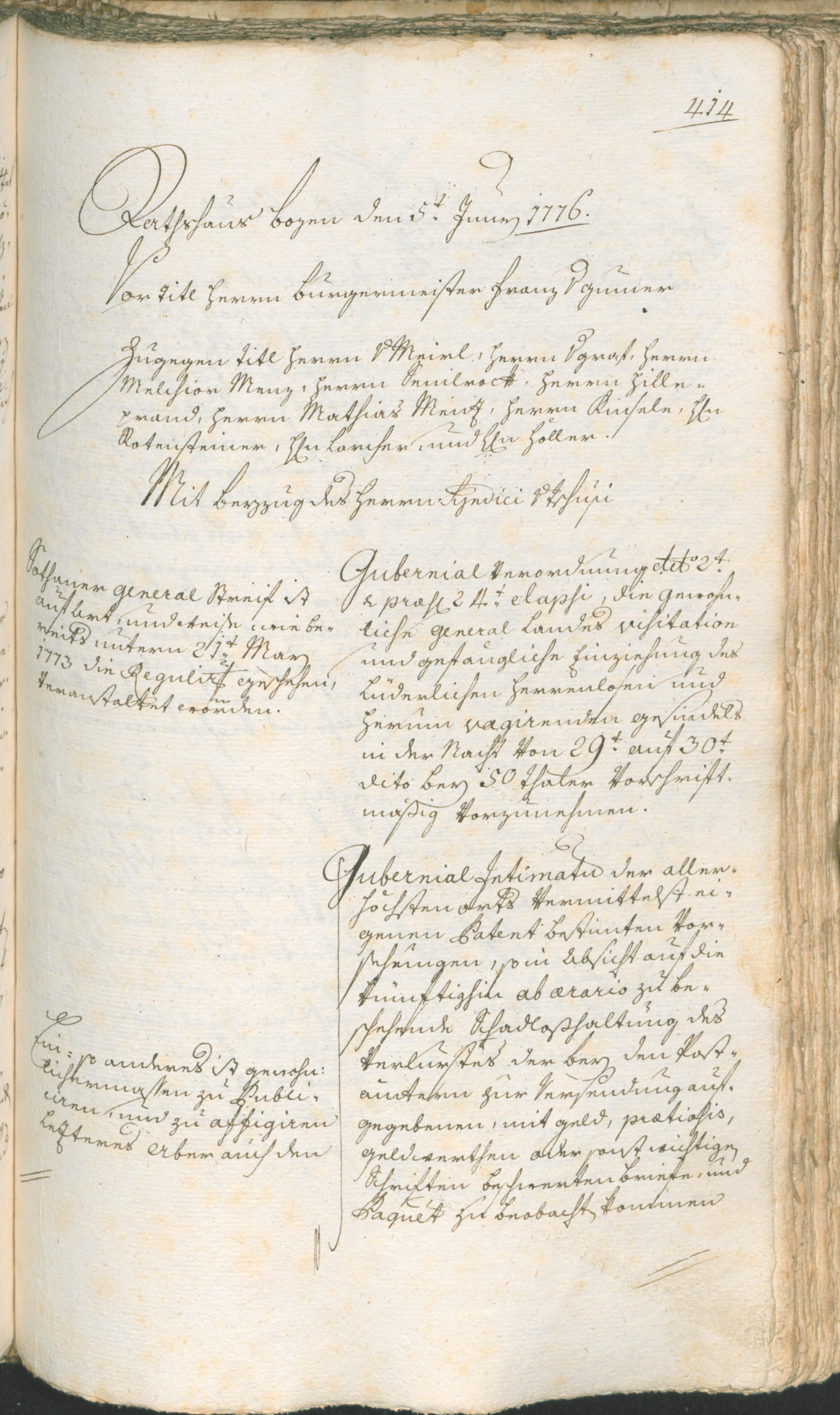 Archivio Storico della Città di Bolzano - BOhisto protocollo consiliare 1774/77 