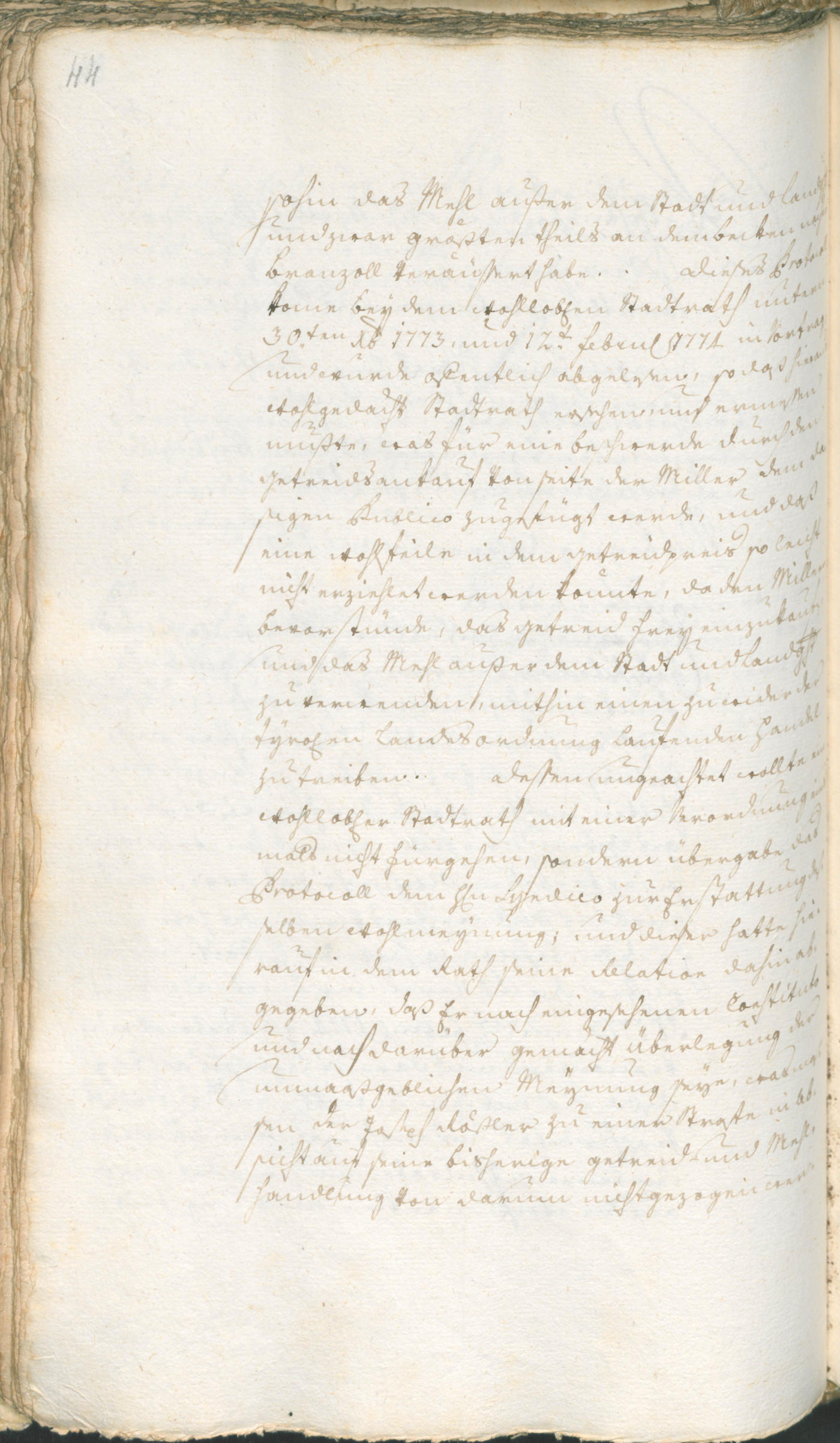 Civic Archives of Bozen-Bolzano - BOhisto Ratsprotokoll 1774/77 