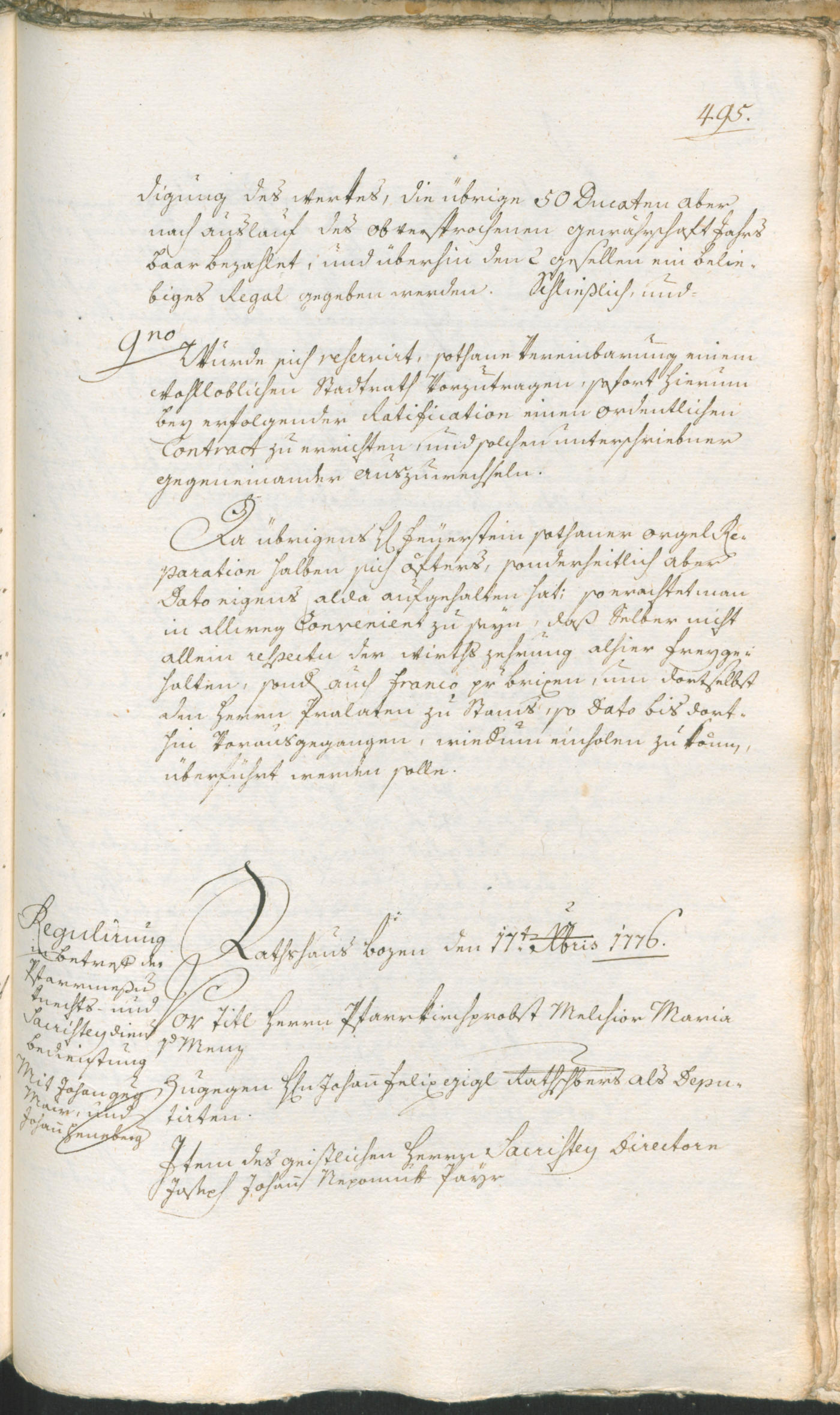 Stadtarchiv Bozen - BOhisto Ratsprotokoll 1774/77 