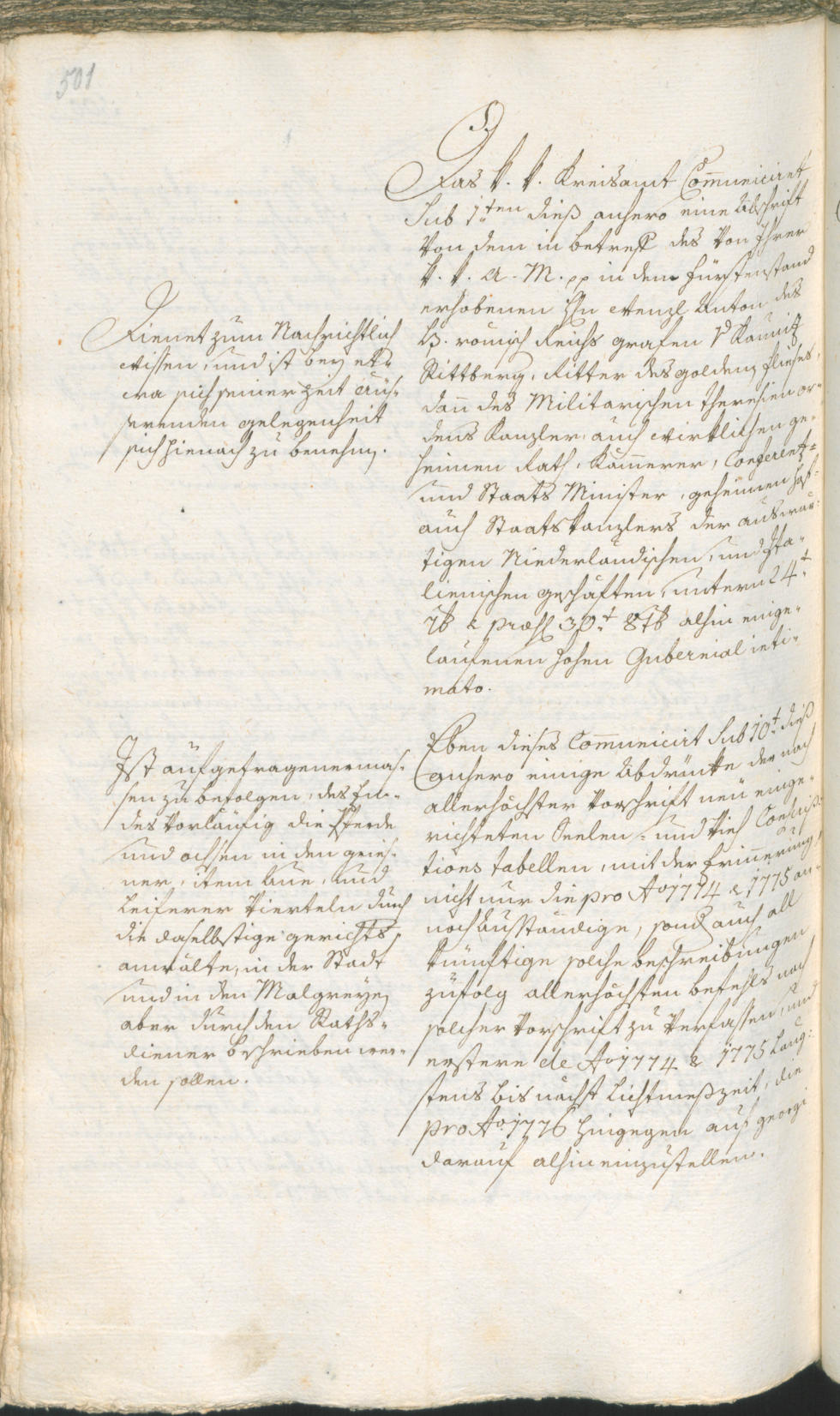 Stadtarchiv Bozen - BOhisto Ratsprotokoll 1774/77 