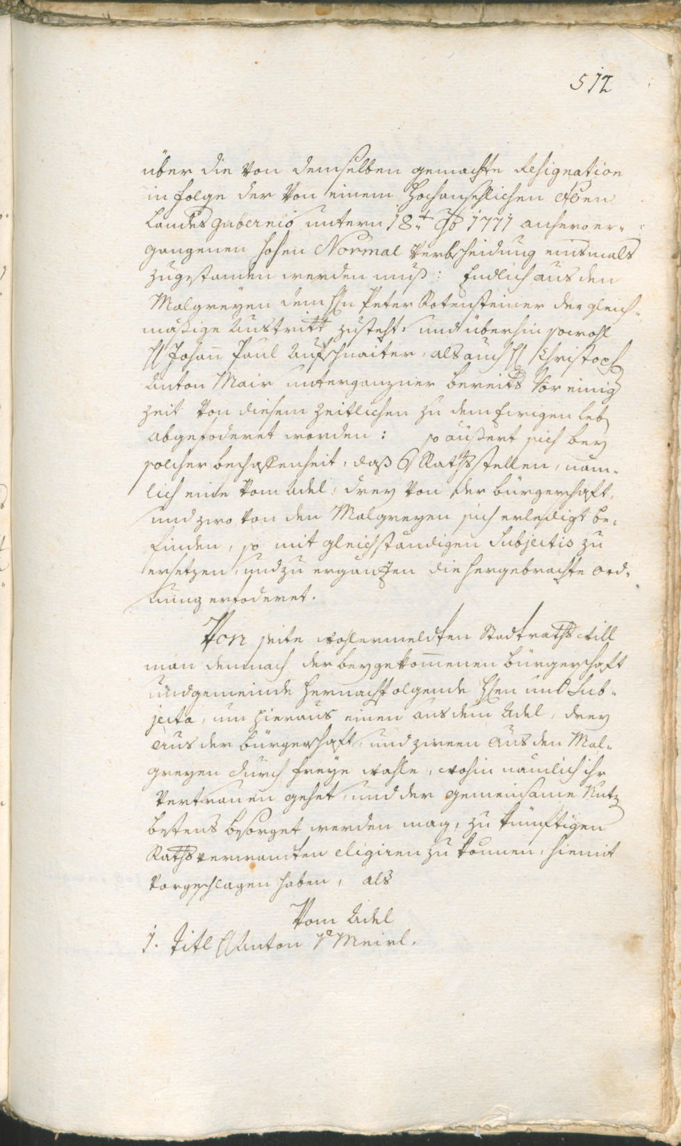 Civic Archives of Bozen-Bolzano - BOhisto Ratsprotokoll 1774/77 