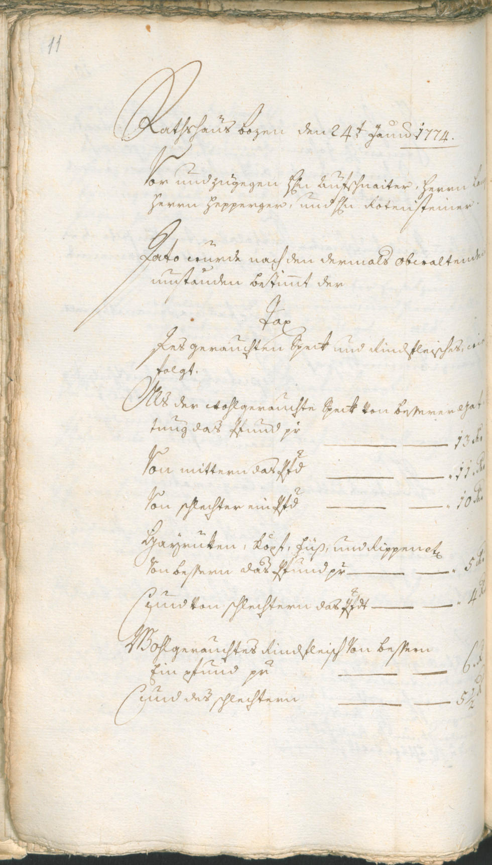 Civic Archives of Bozen-Bolzano - BOhisto Ratsprotokoll 1774/77 