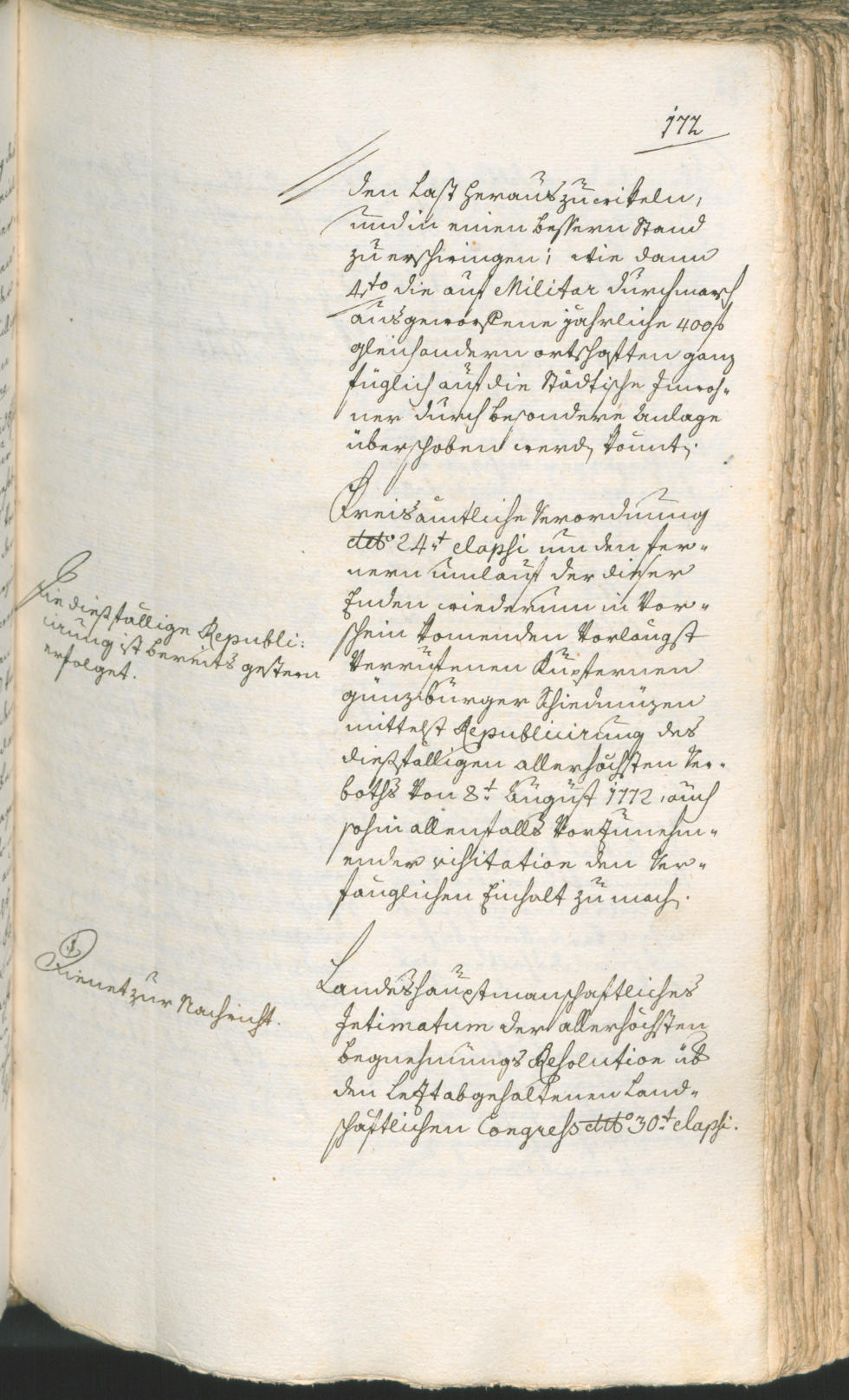 Archivio Storico della Città di Bolzano - BOhisto protocollo consiliare 1774/77 