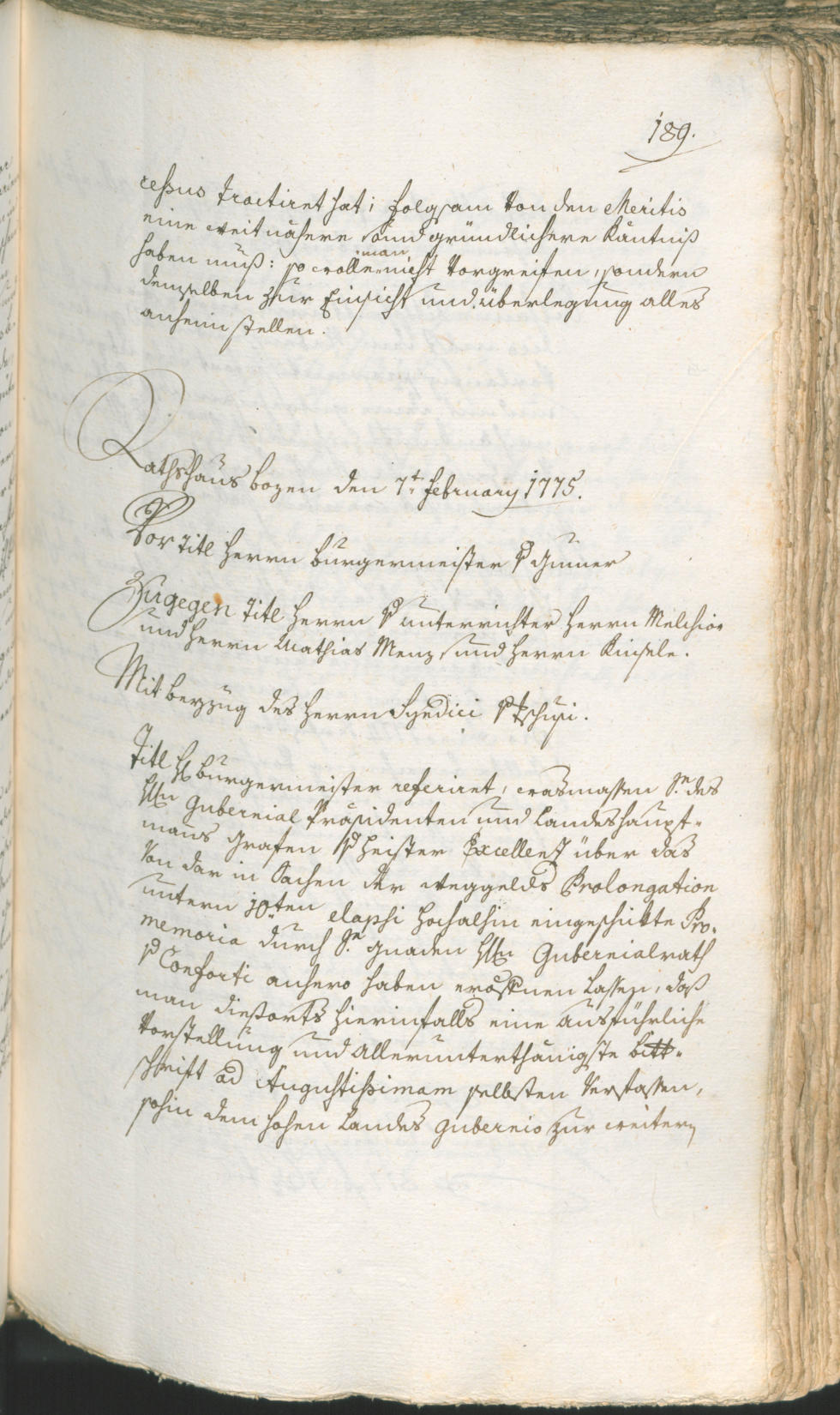 Civic Archives of Bozen-Bolzano - BOhisto Ratsprotokoll 1774/77 