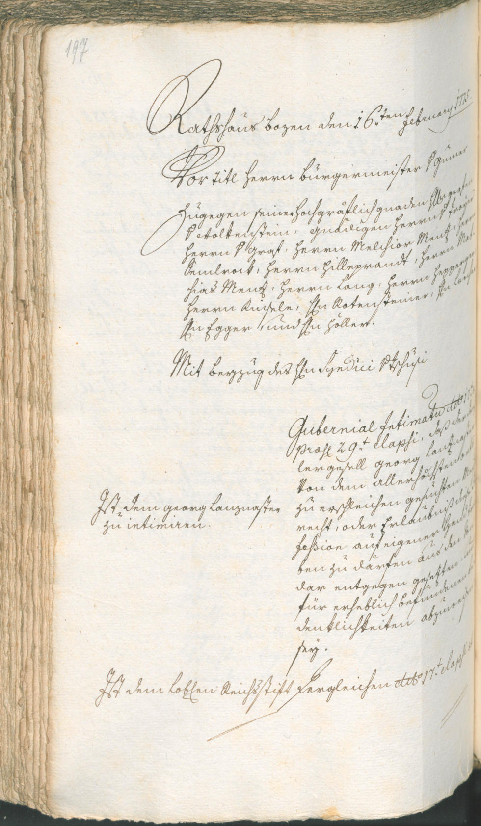 Civic Archives of Bozen-Bolzano - BOhisto Ratsprotokoll 1774/77 