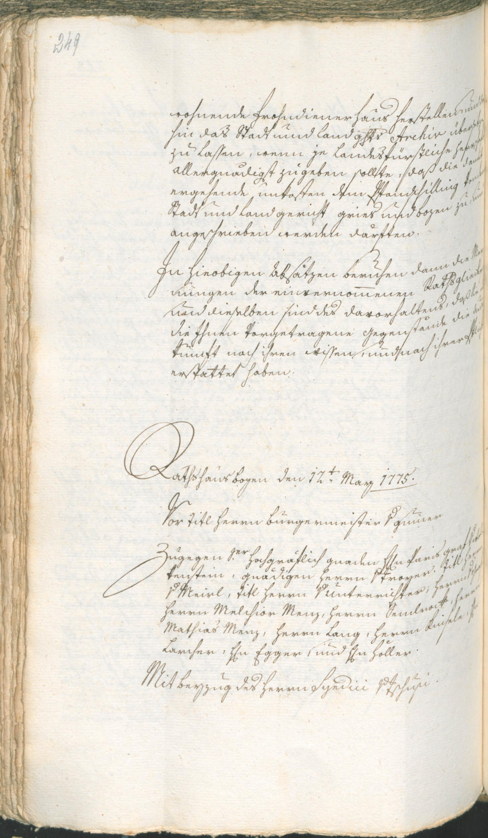 Archivio Storico della Città di Bolzano - BOhisto protocollo consiliare 1774/77 