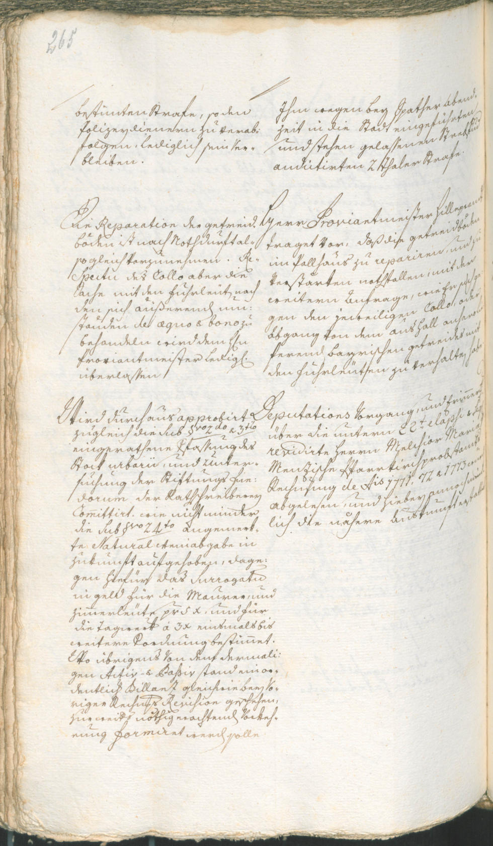 Stadtarchiv Bozen - BOhisto Ratsprotokoll 1774/77 