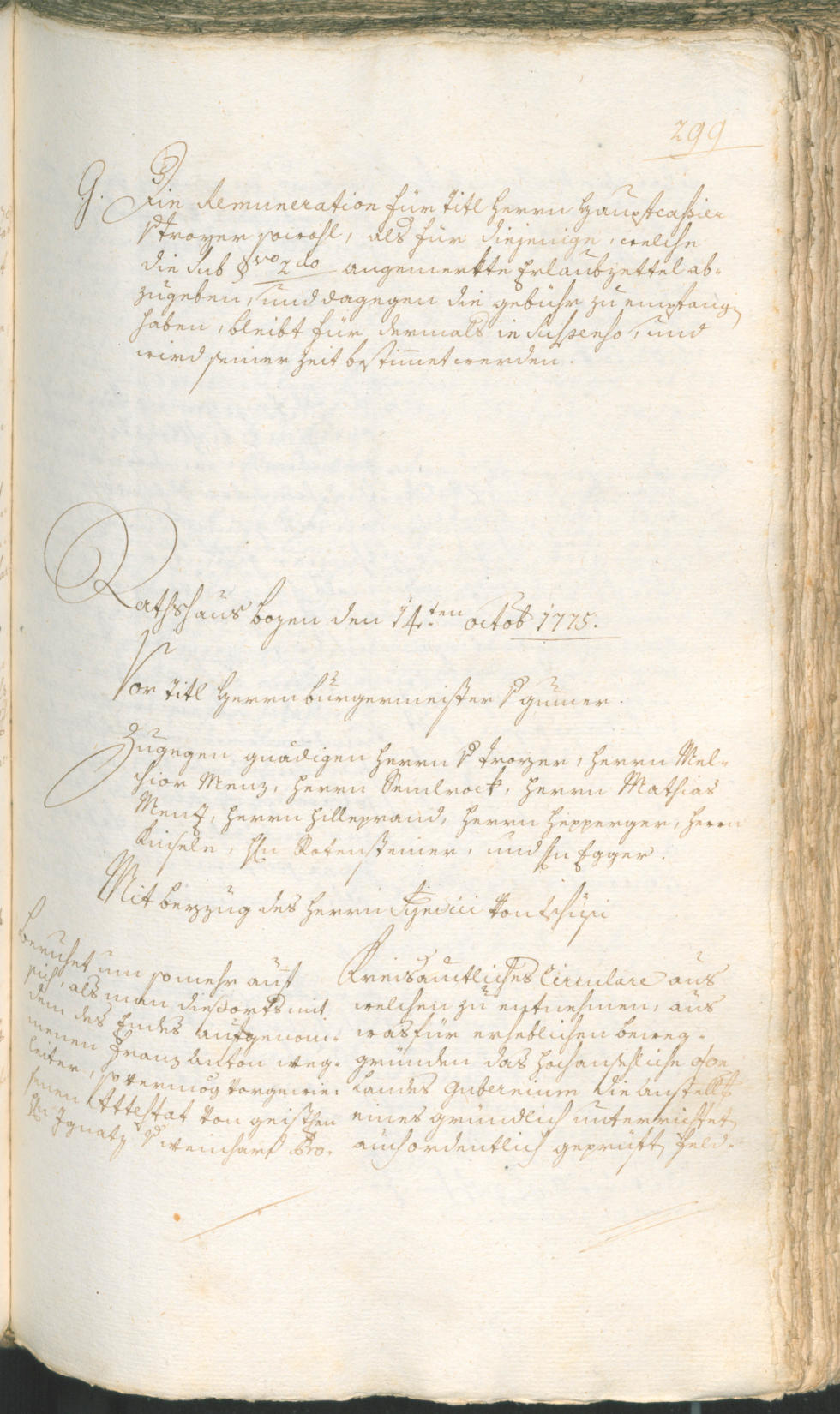 Archivio Storico della Città di Bolzano - BOhisto protocollo consiliare 1774/77 