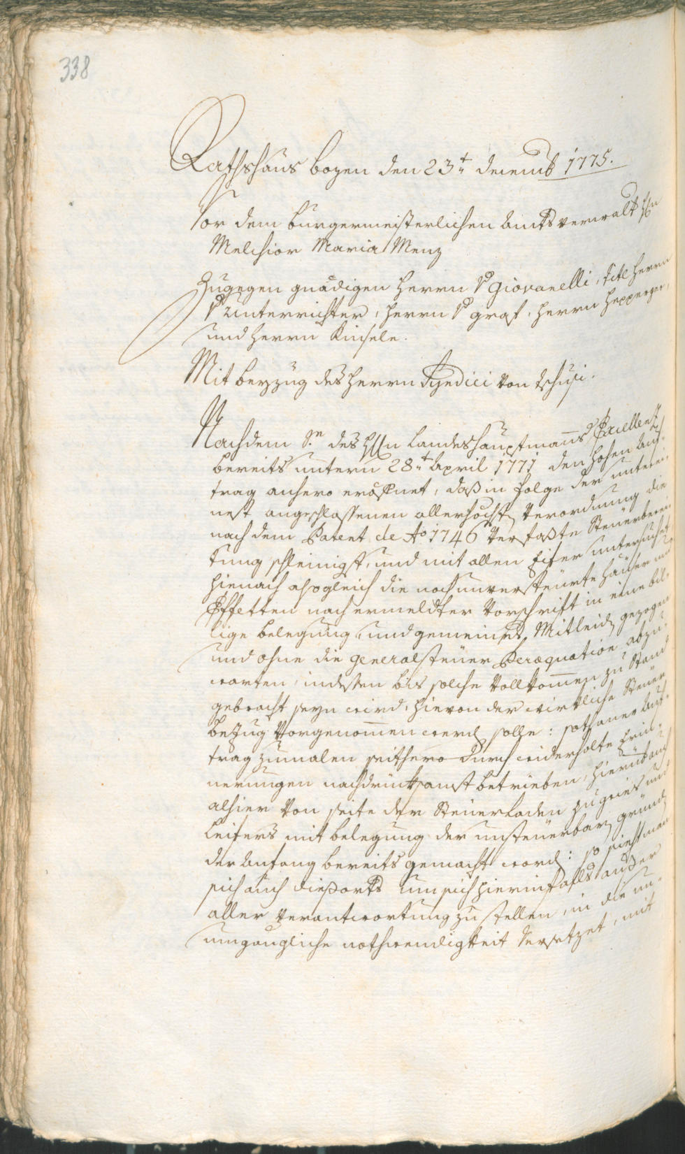 Civic Archives of Bozen-Bolzano - BOhisto Ratsprotokoll 1774/77 