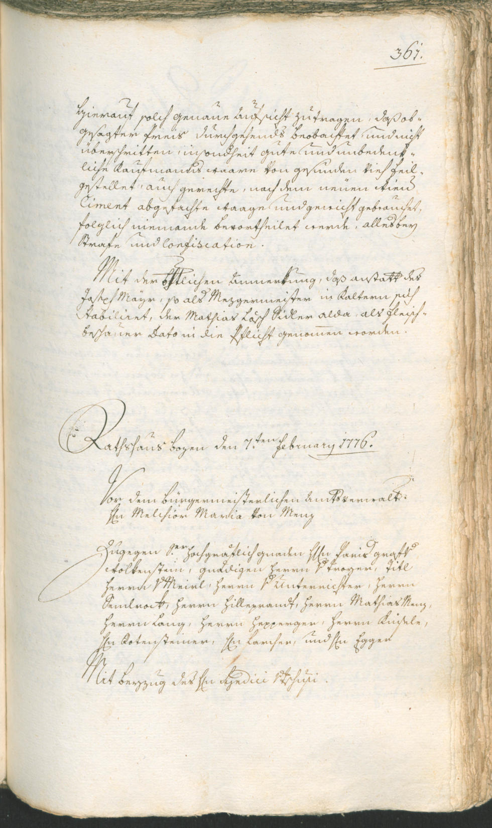 Archivio Storico della Città di Bolzano - BOhisto protocollo consiliare 1774/77 