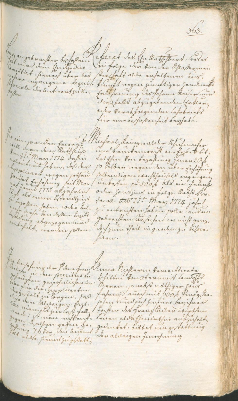 Civic Archives of Bozen-Bolzano - BOhisto Ratsprotokoll 1774/77 