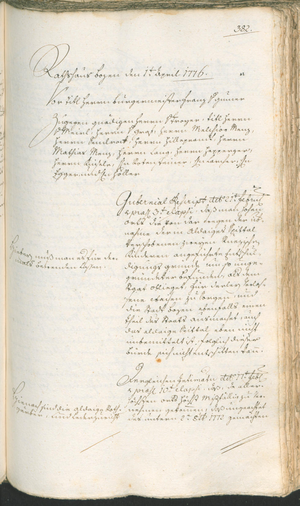 Civic Archives of Bozen-Bolzano - BOhisto Ratsprotokoll 1774/77 