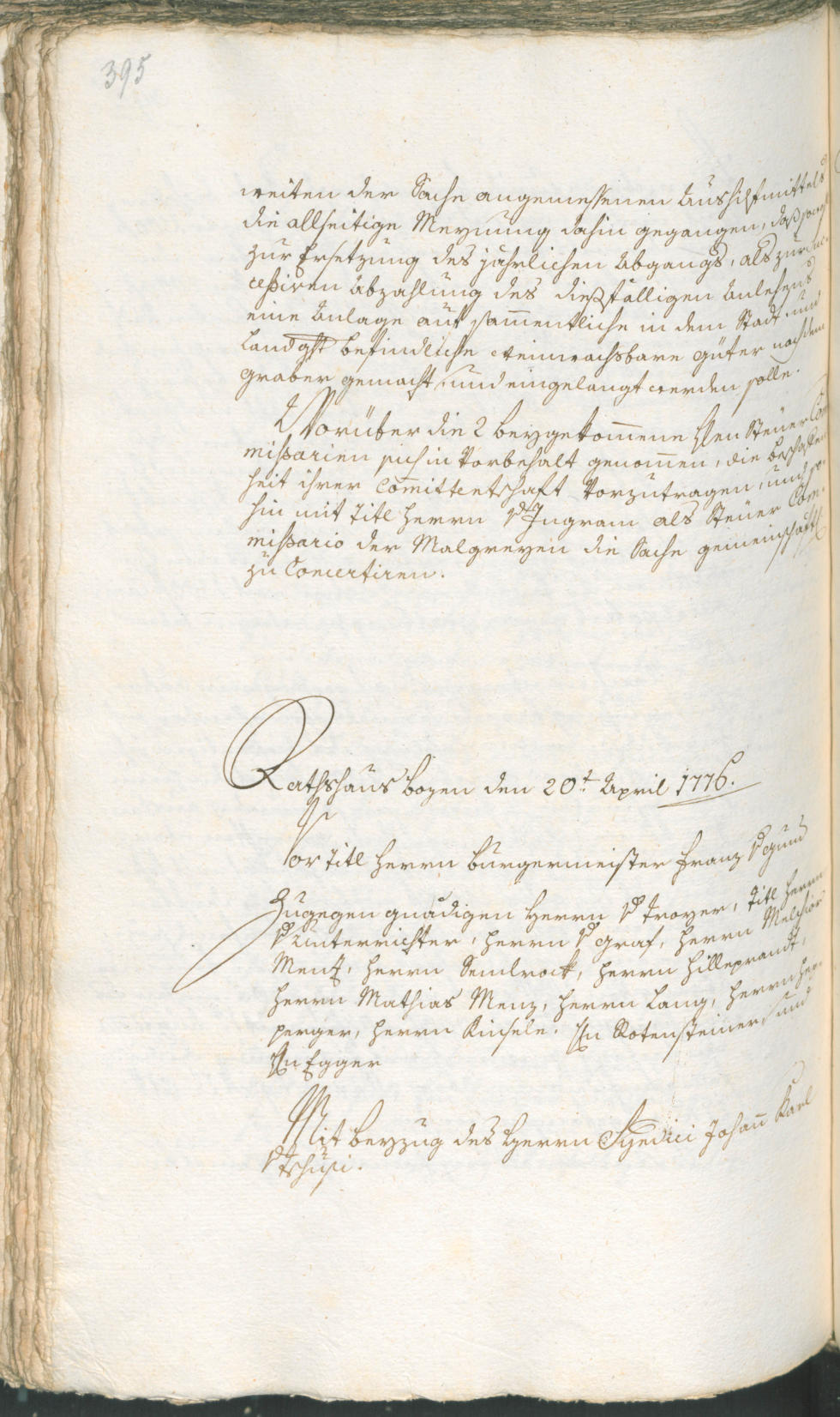 Archivio Storico della Città di Bolzano - BOhisto protocollo consiliare 1774/77 