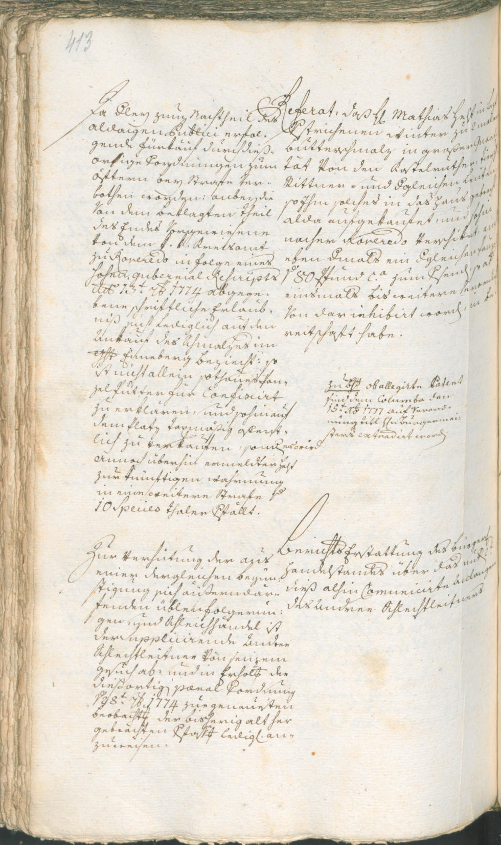 Stadtarchiv Bozen - BOhisto Ratsprotokoll 1774/77 