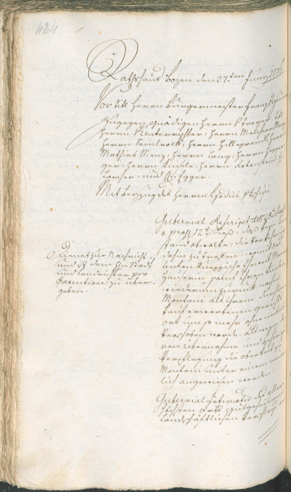 Archivio Storico della Città di Bolzano - BOhisto protocollo consiliare 1774/77 