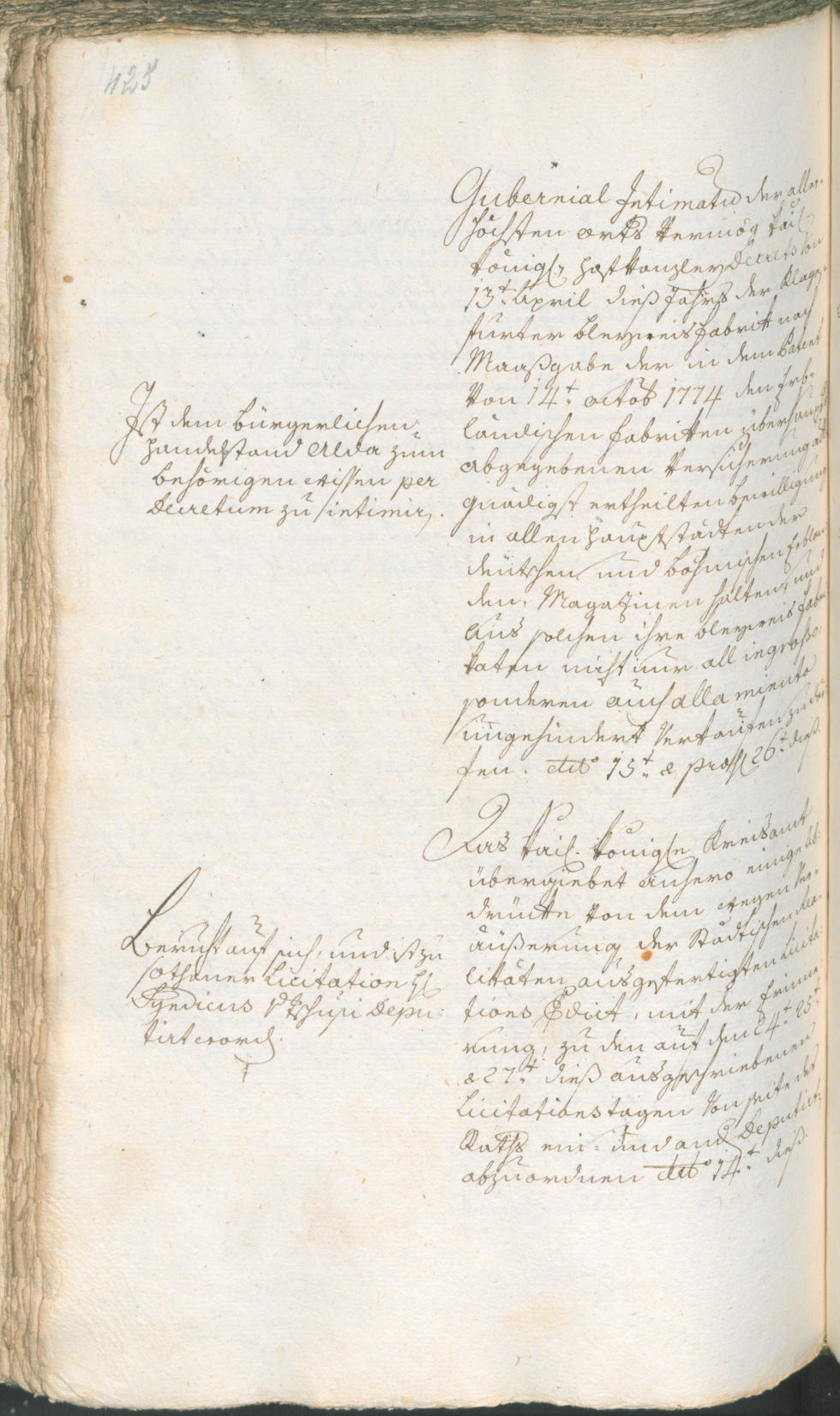 Civic Archives of Bozen-Bolzano - BOhisto Ratsprotokoll 1774/77 