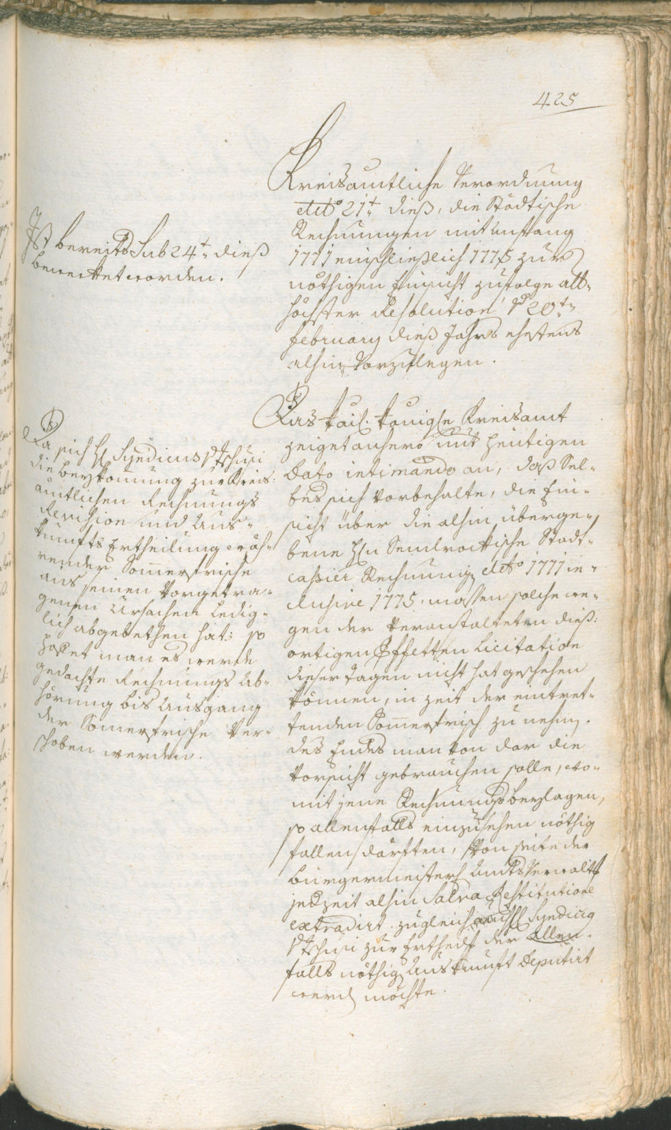 Archivio Storico della Città di Bolzano - BOhisto protocollo consiliare 1774/77 