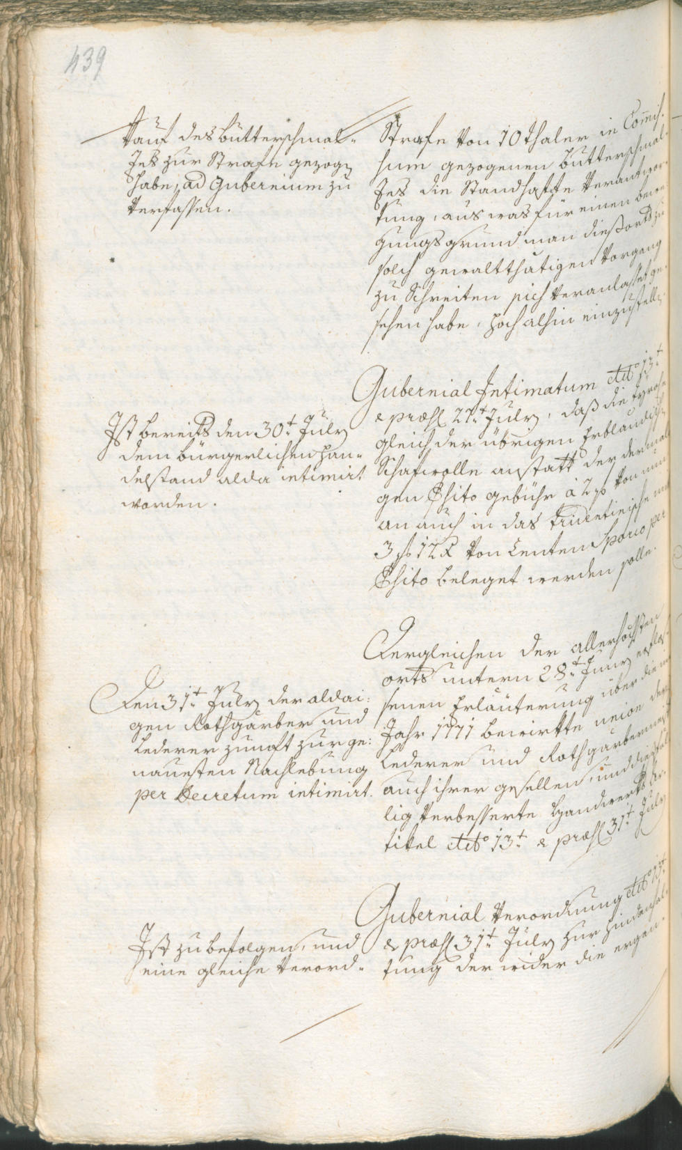 Stadtarchiv Bozen - BOhisto Ratsprotokoll 1774/77 