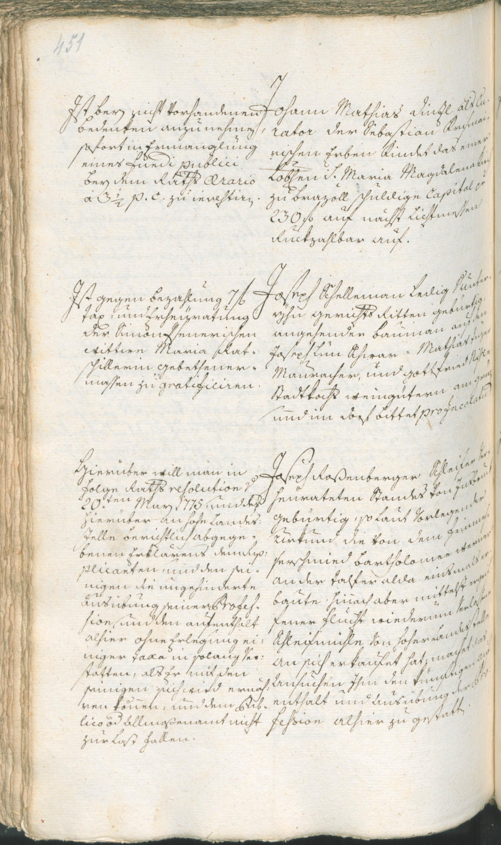 Stadtarchiv Bozen - BOhisto Ratsprotokoll 1774/77 