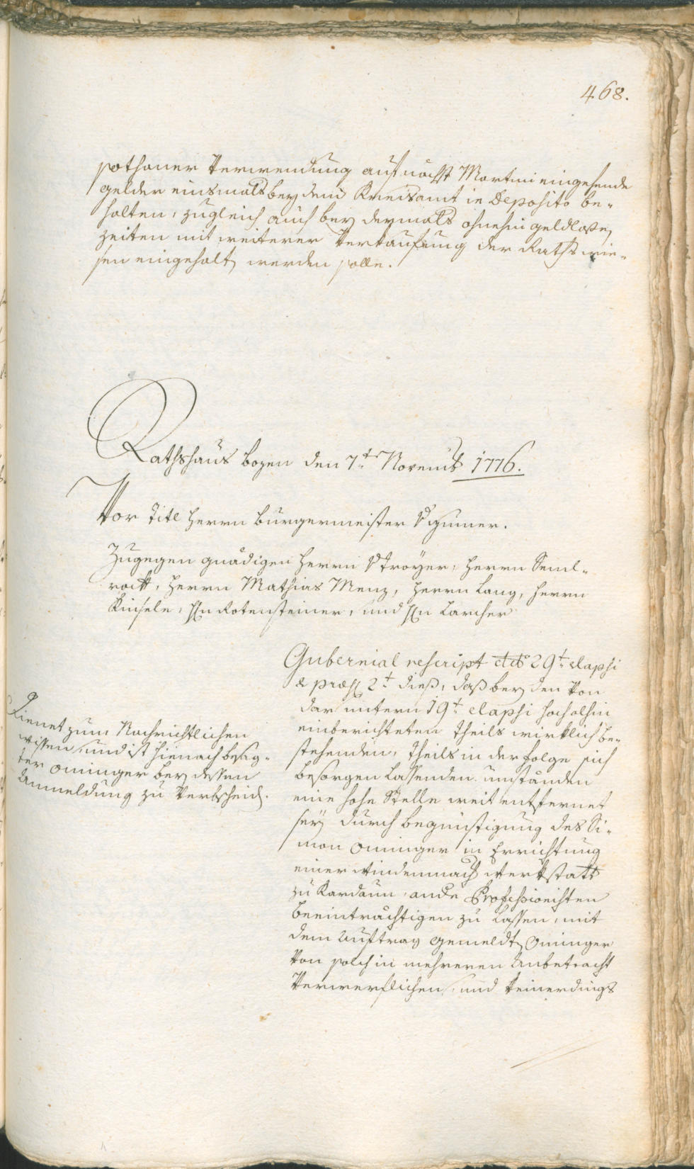 Archivio Storico della Città di Bolzano - BOhisto protocollo consiliare 1774/77 