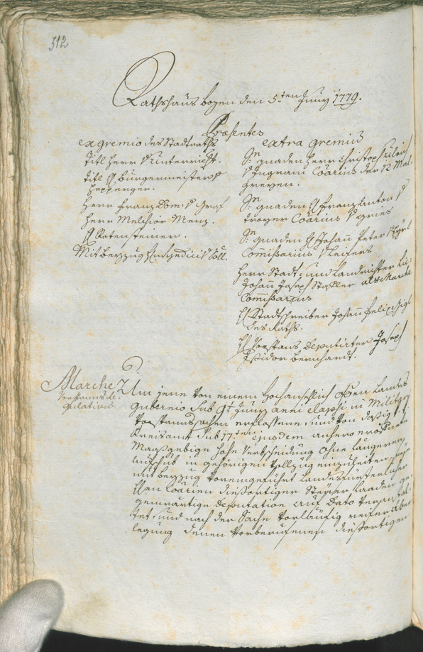 Archivio Storico della Città di Bolzano - BOhisto protocollo consiliare 1777/80 