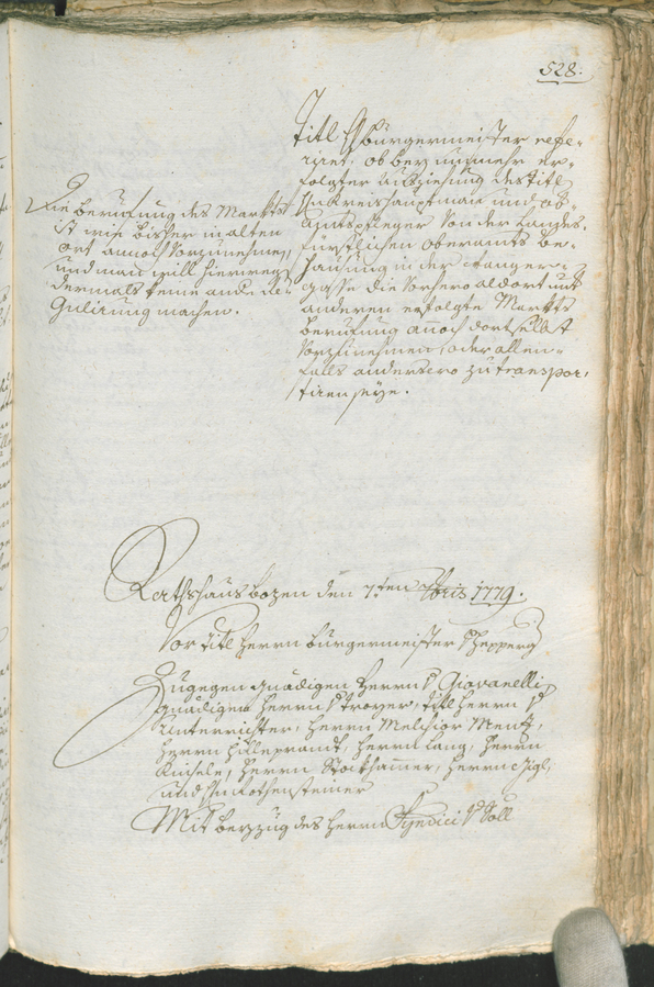 Civic Archives of Bozen-Bolzano - BOhisto Ratsprotokoll 1777/80 