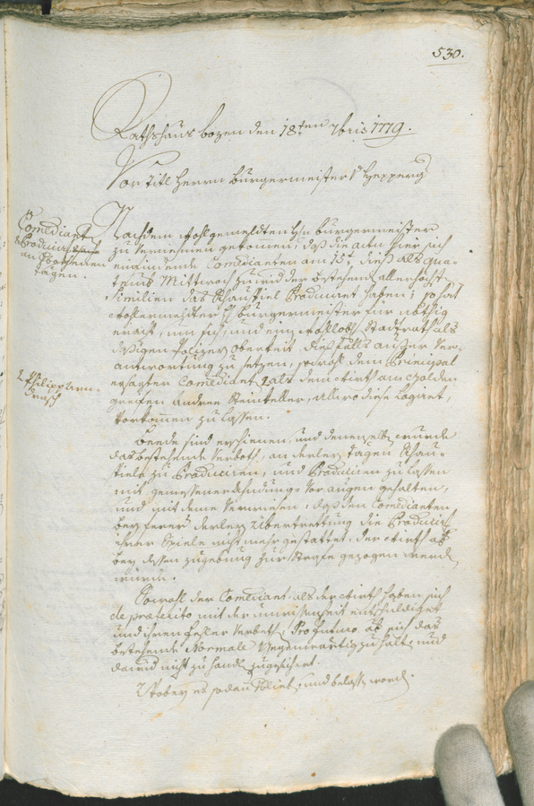 Civic Archives of Bozen-Bolzano - BOhisto Ratsprotokoll 1777/80 