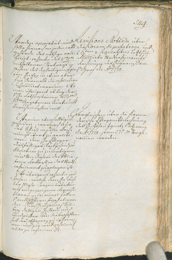 Civic Archives of Bozen-Bolzano - BOhisto Ratsprotokoll 1777/80 