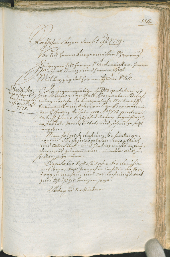 Civic Archives of Bozen-Bolzano - BOhisto Ratsprotokoll 1777/80 