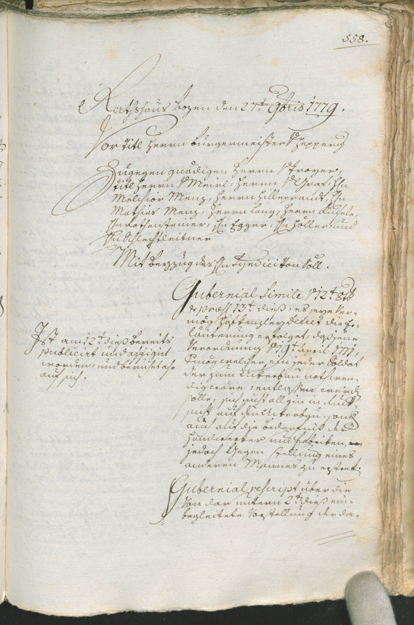 Civic Archives of Bozen-Bolzano - BOhisto Ratsprotokoll 1777/80 