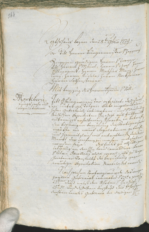 Civic Archives of Bozen-Bolzano - BOhisto Ratsprotokoll 1777/80 