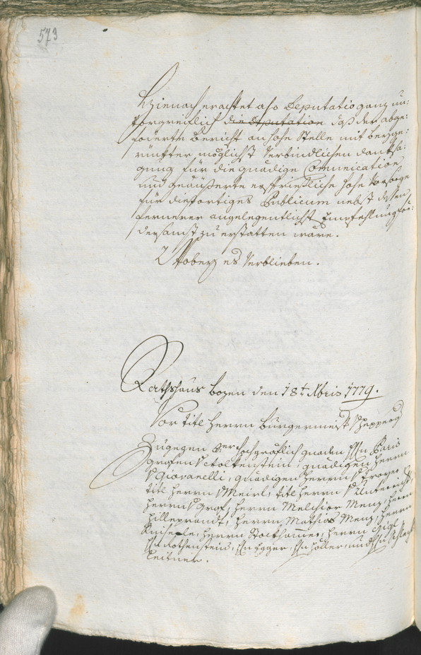 Civic Archives of Bozen-Bolzano - BOhisto Ratsprotokoll 1777/80 