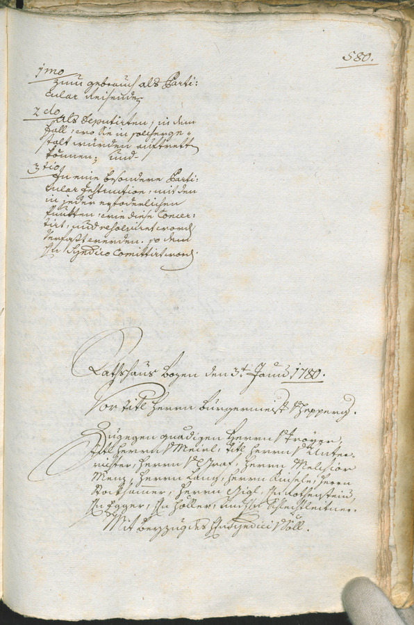 Civic Archives of Bozen-Bolzano - BOhisto Ratsprotokoll 1777/80 