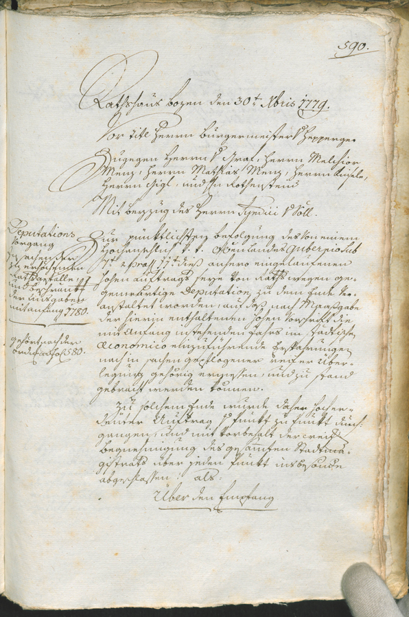 Civic Archives of Bozen-Bolzano - BOhisto Ratsprotokoll 1777/80 