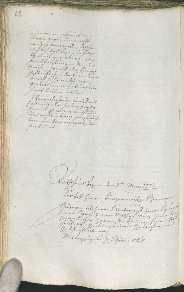 Civic Archives of Bozen-Bolzano - BOhisto Ratsprotokoll 1777/80 