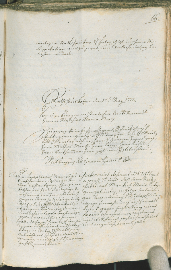 Civic Archives of Bozen-Bolzano - BOhisto Ratsprotokoll 1777/80 