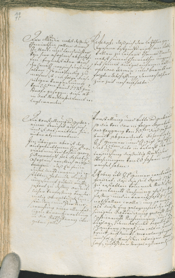 Stadtarchiv Bozen - BOhisto Ratsprotokoll 1777/80 