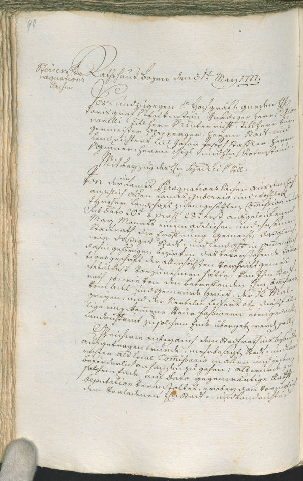 Archivio Storico della Città di Bolzano - BOhisto protocollo consiliare 1777/80 