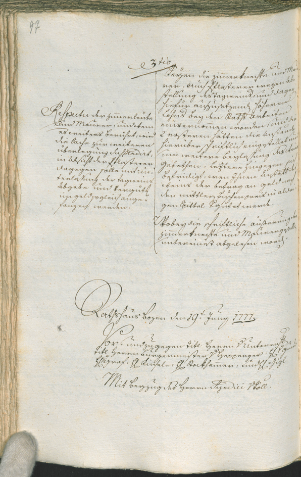 Archivio Storico della Città di Bolzano - BOhisto protocollo consiliare 1777/80 