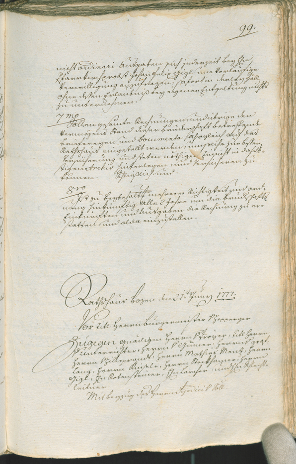 Civic Archives of Bozen-Bolzano - BOhisto Ratsprotokoll 1777/80 