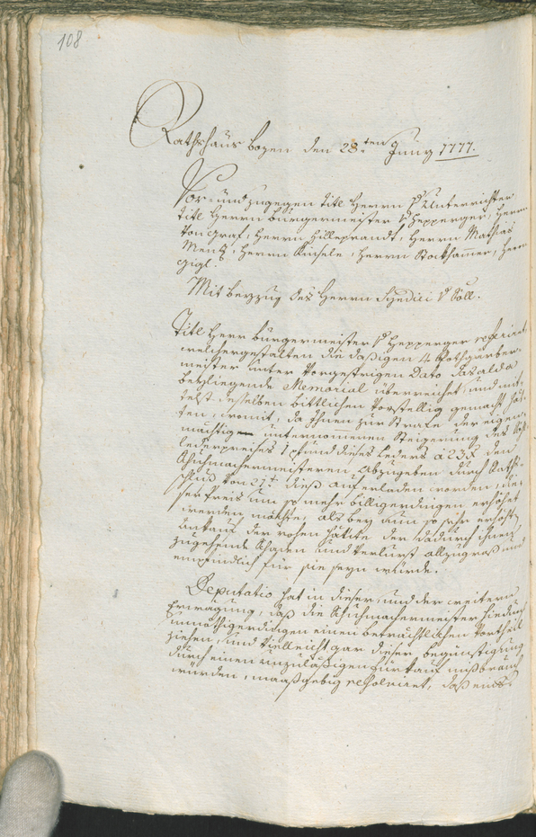 Civic Archives of Bozen-Bolzano - BOhisto Ratsprotokoll 1777/80 