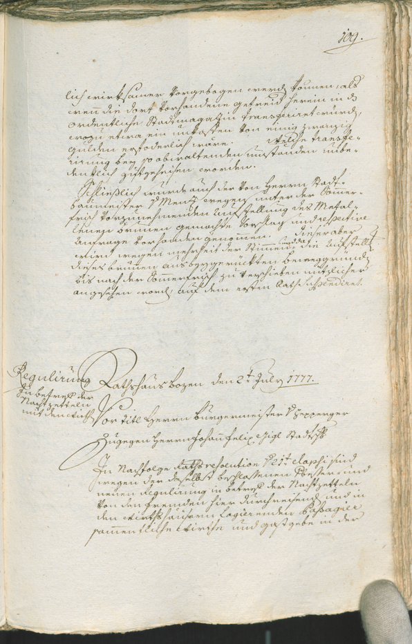 Civic Archives of Bozen-Bolzano - BOhisto Ratsprotokoll 1777/80 